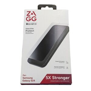 Bb-N 2-Pack! Zagg Invisi. Shield Glass Elite Screen Protector Samsung Galaxy S24